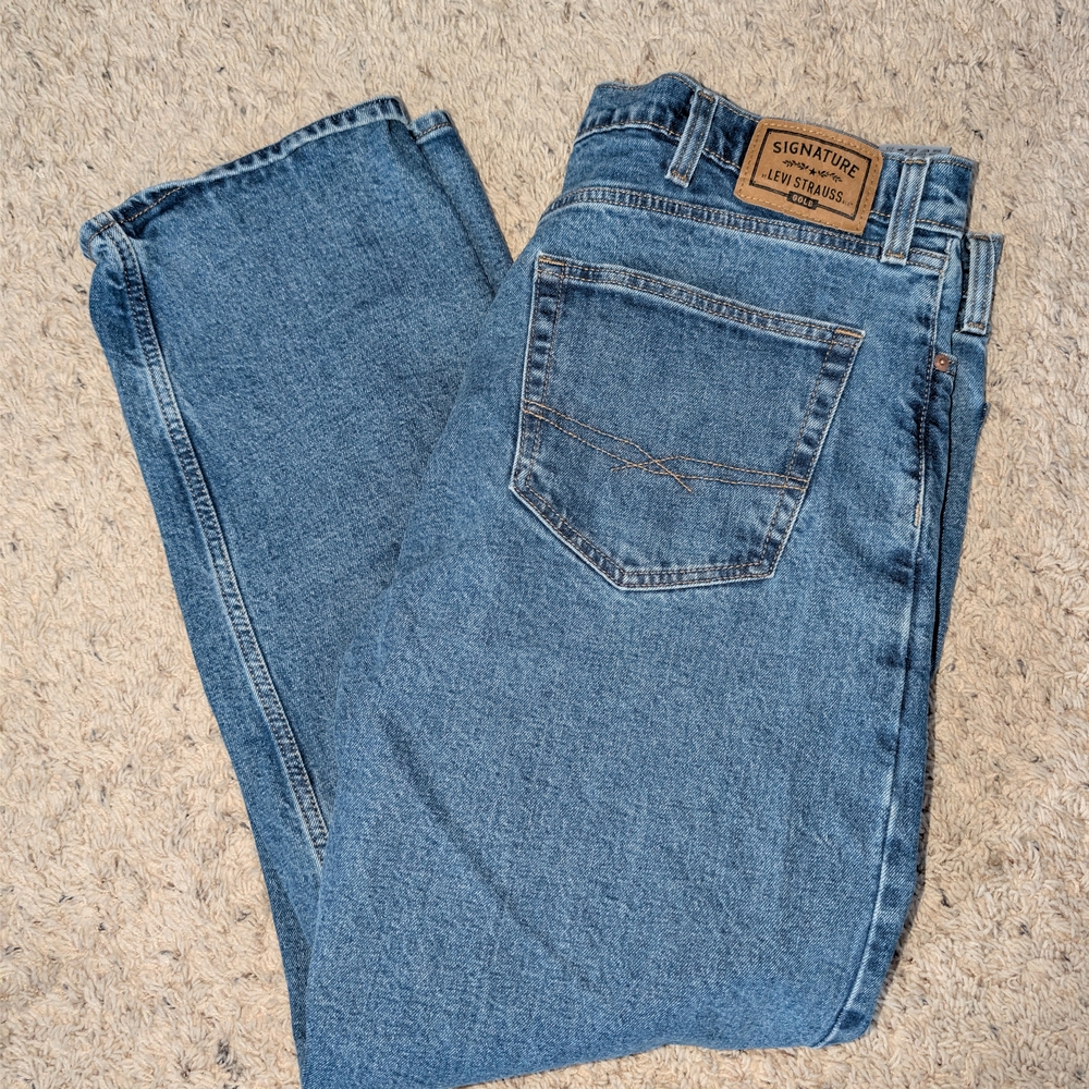 Levi's Signature By Levi Strauss & Co Mens Size 38x32 Regular Denim Jeans